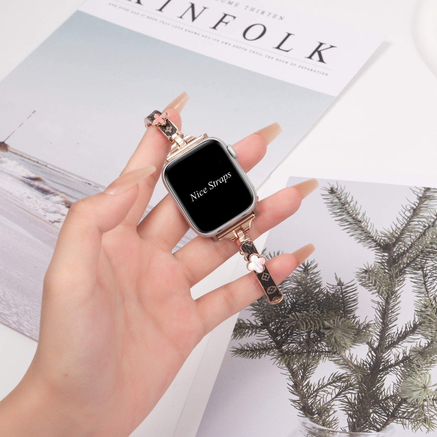 Four-Leaf Clover Chain Bracelet Band for Apple Watch