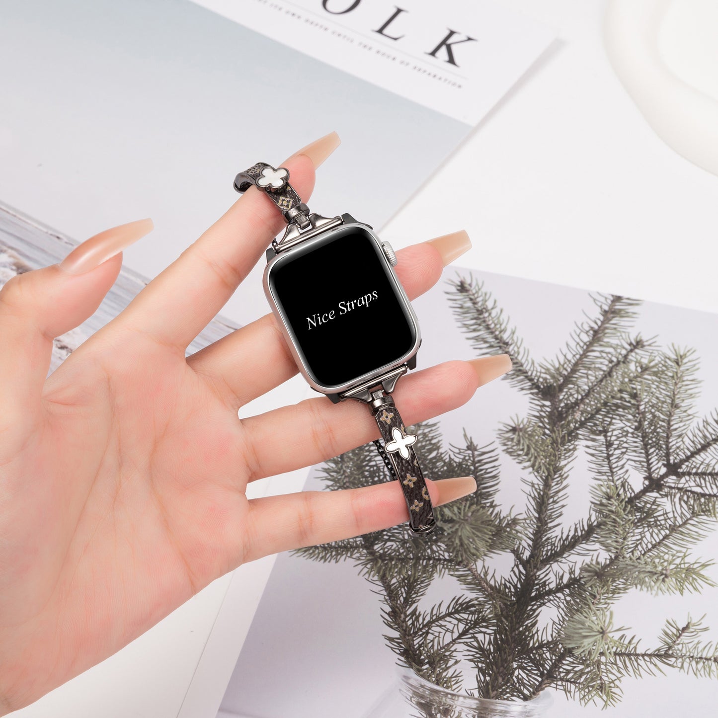 Four-Leaf Clover Chain Bracelet Band for Apple Watch