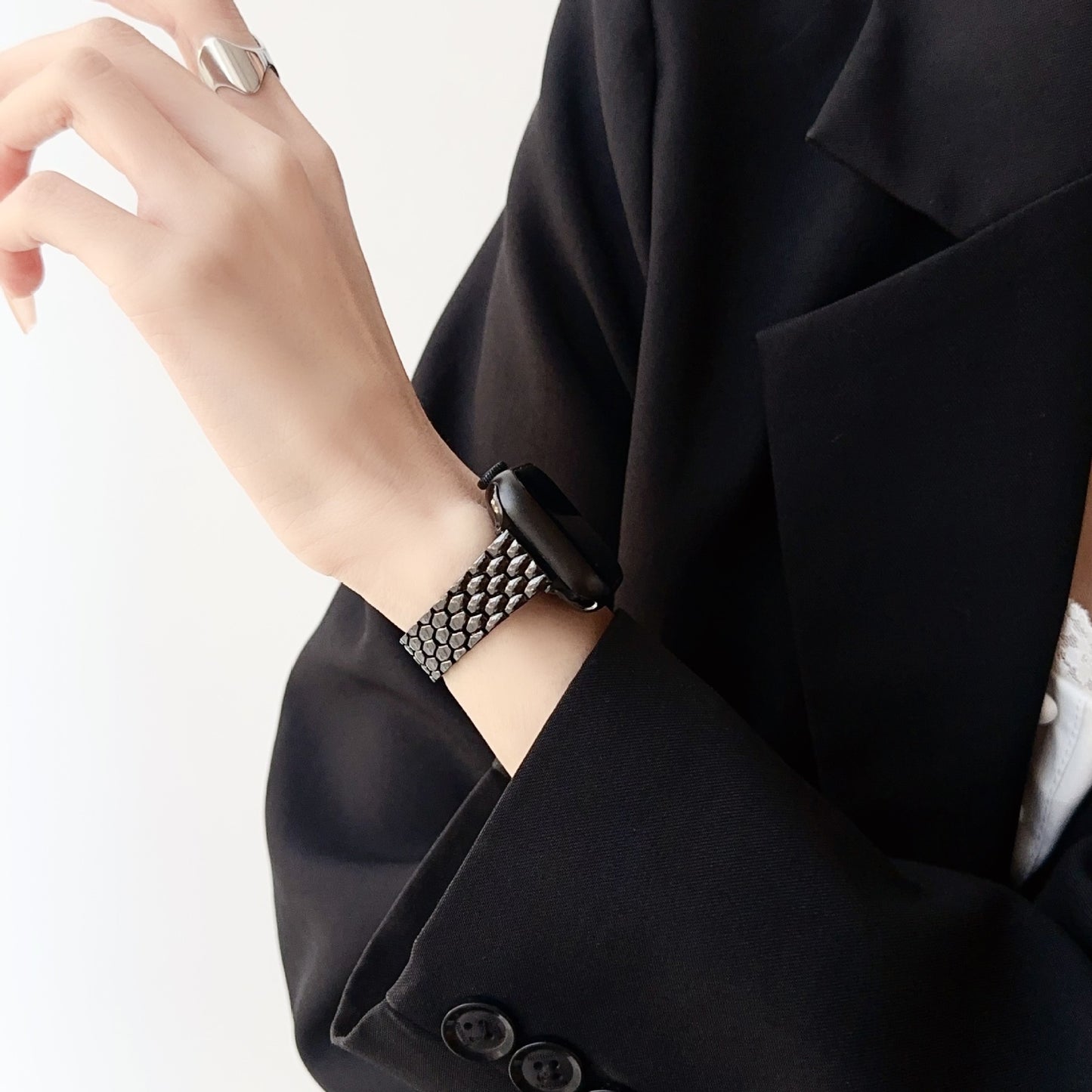 Dragon Pattern Metal Watch Band
