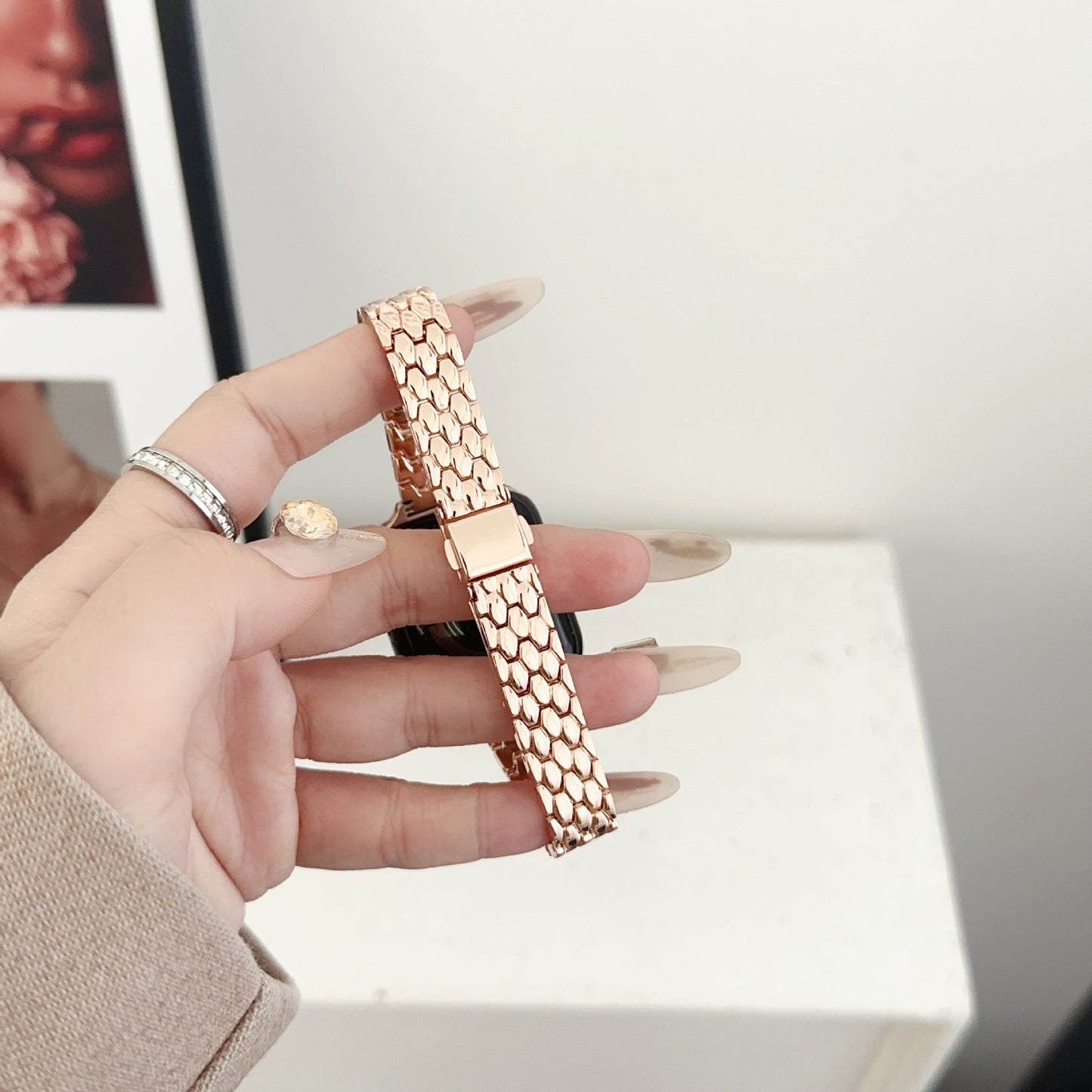 Dragon Pattern Metal Watch Band