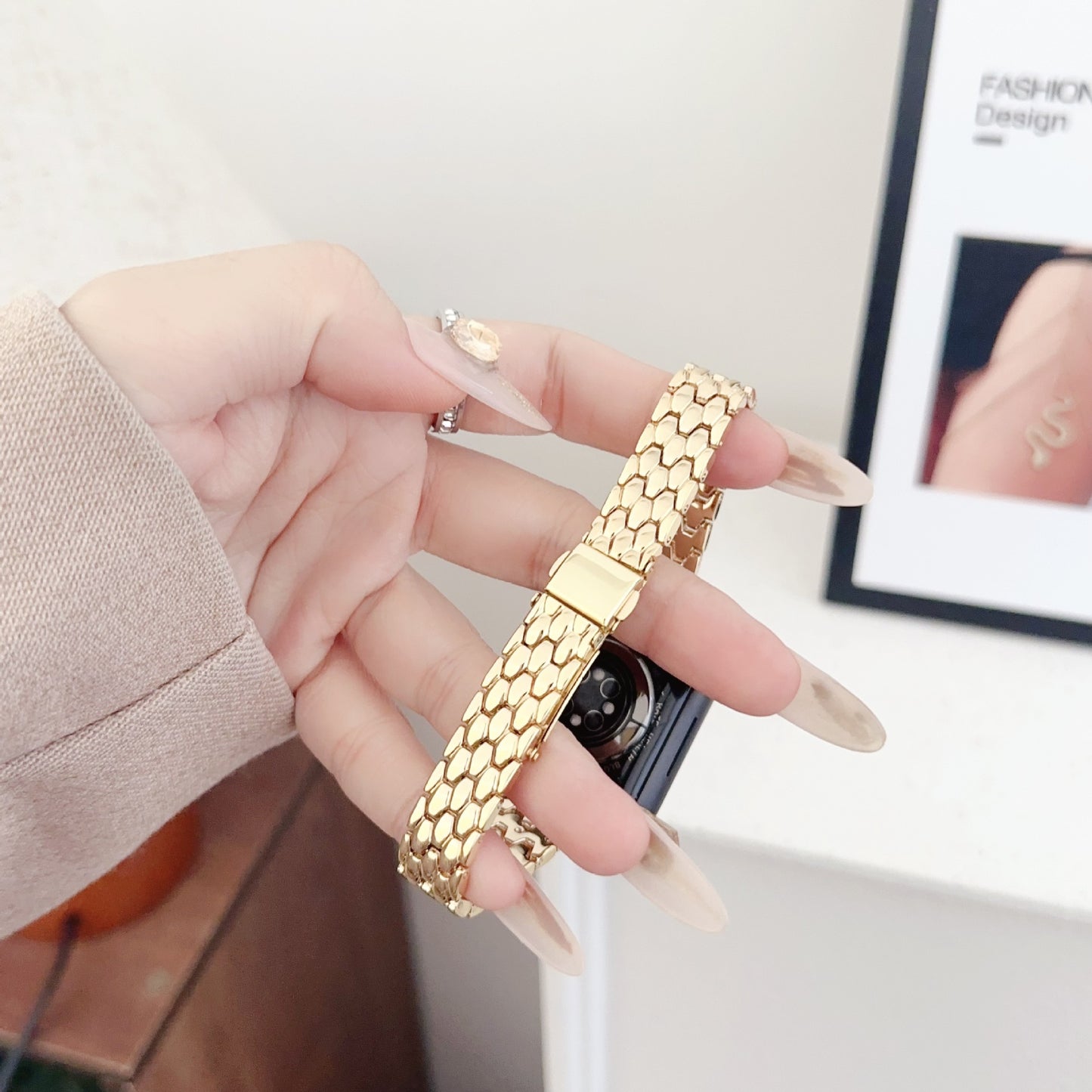 Dragon Pattern Metal Watch Band