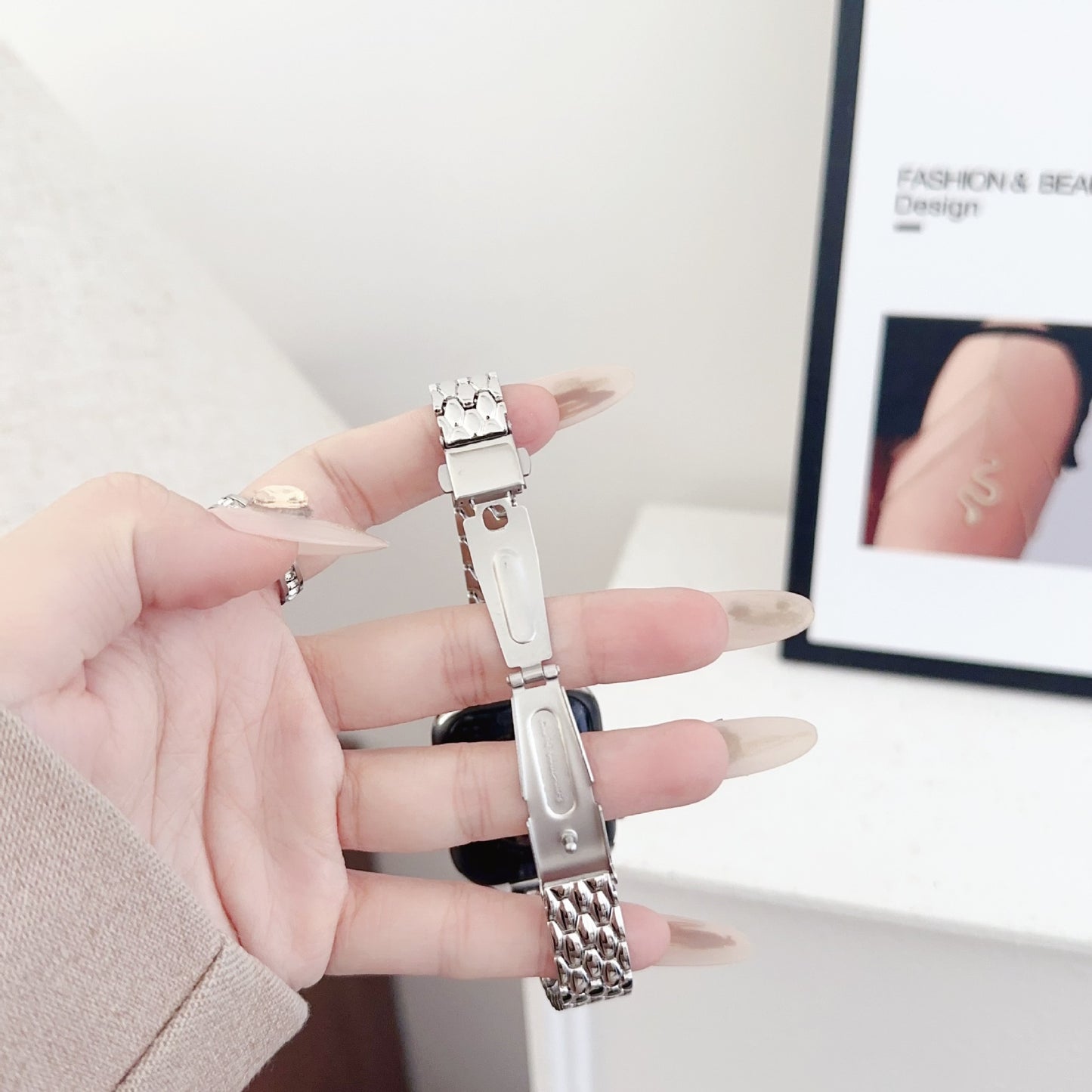 Dragon Pattern Metal Watch Band