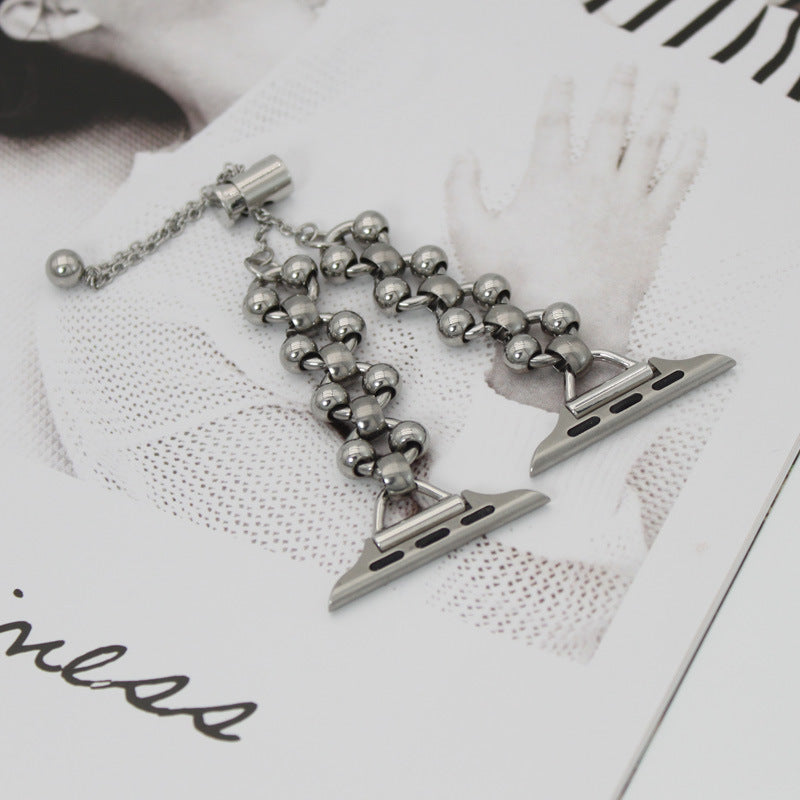 Women Metal Chain Bracelet Watchbands Strap