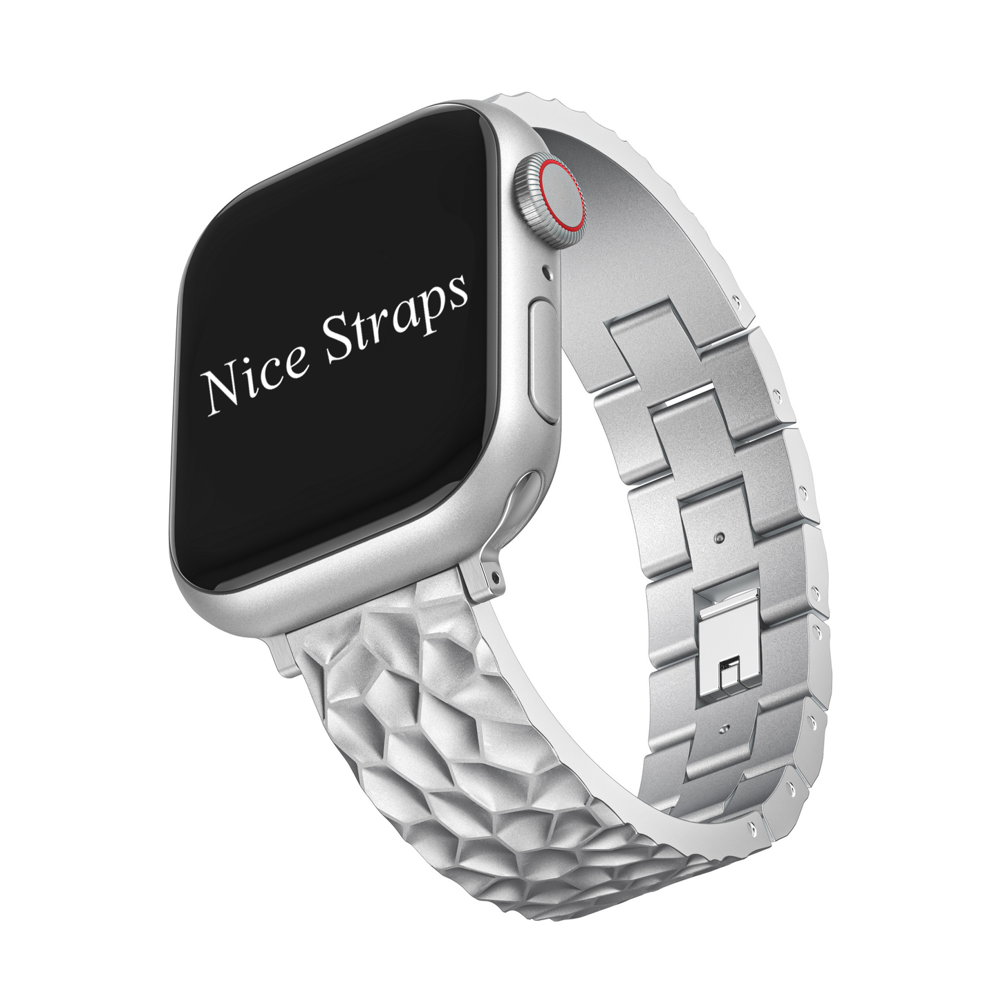 Hammered Dressy Metal Watch Band