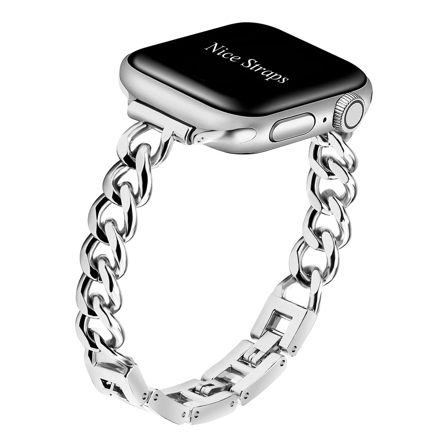 Slim Denim Chain Bracelet Watch Band