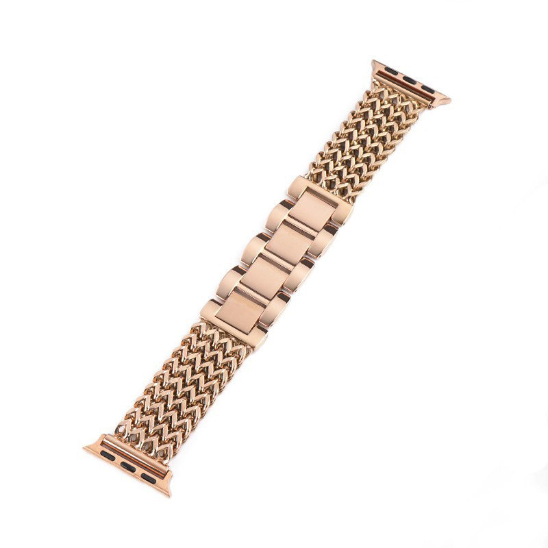 Heart Weave Stainless Steel Watch Band