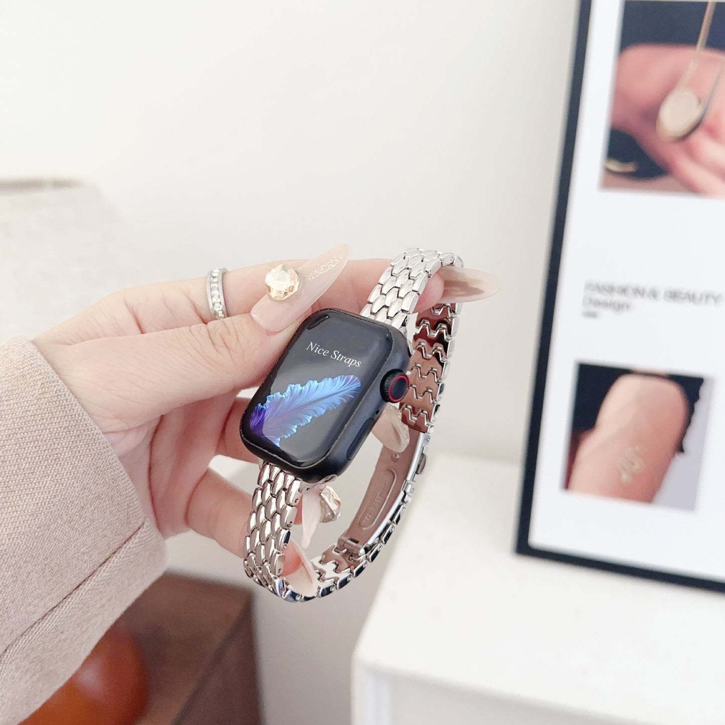 Dragon Pattern Metal Watch Band