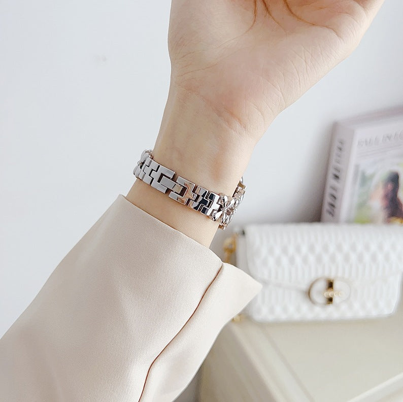 Lucky Four-Leaf Clover Bracelet Watch Band