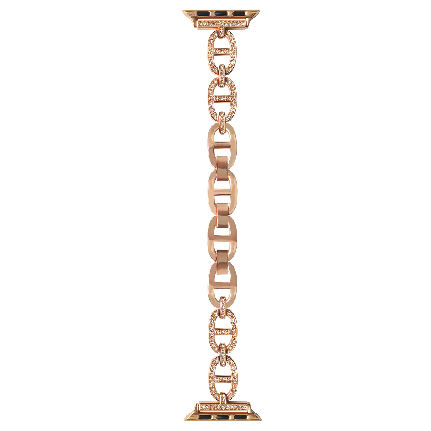 Hermès-Style Diamond Metal Bracelet