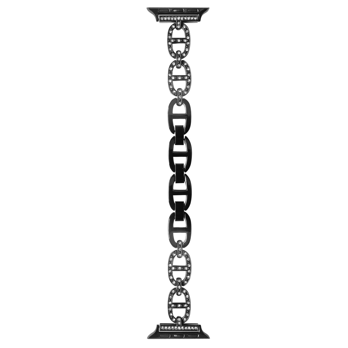 Hermès-Style Diamond Metal Bracelet