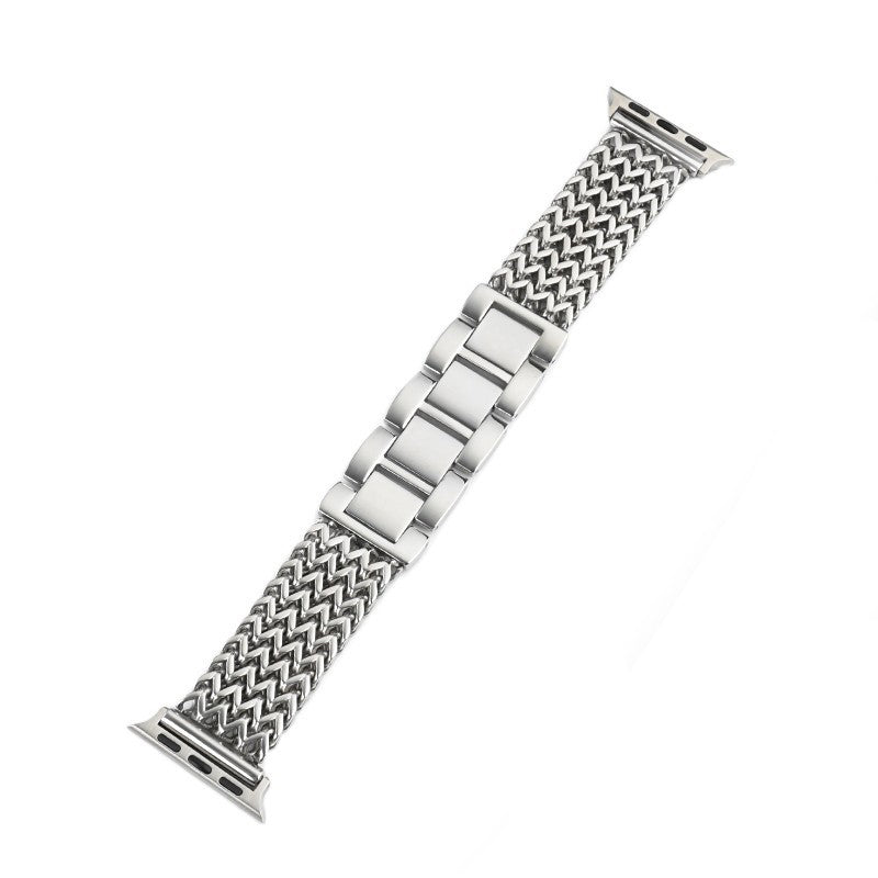 Heart Weave Stainless Steel Watch Band