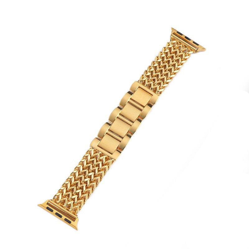 Heart Weave Stainless Steel Watch Band