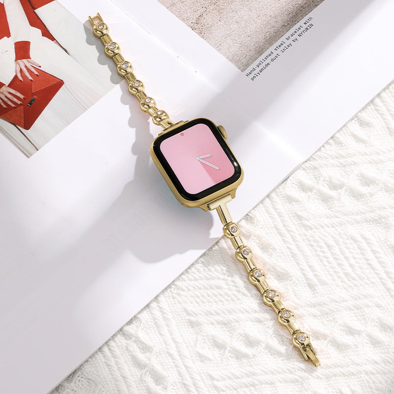 Creative Slim Chanel-Style Metal Watch Strap