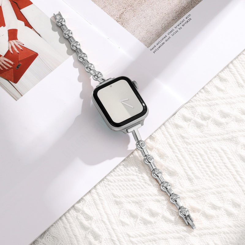 Creative Slim Chanel-Style Metal Watch Strap