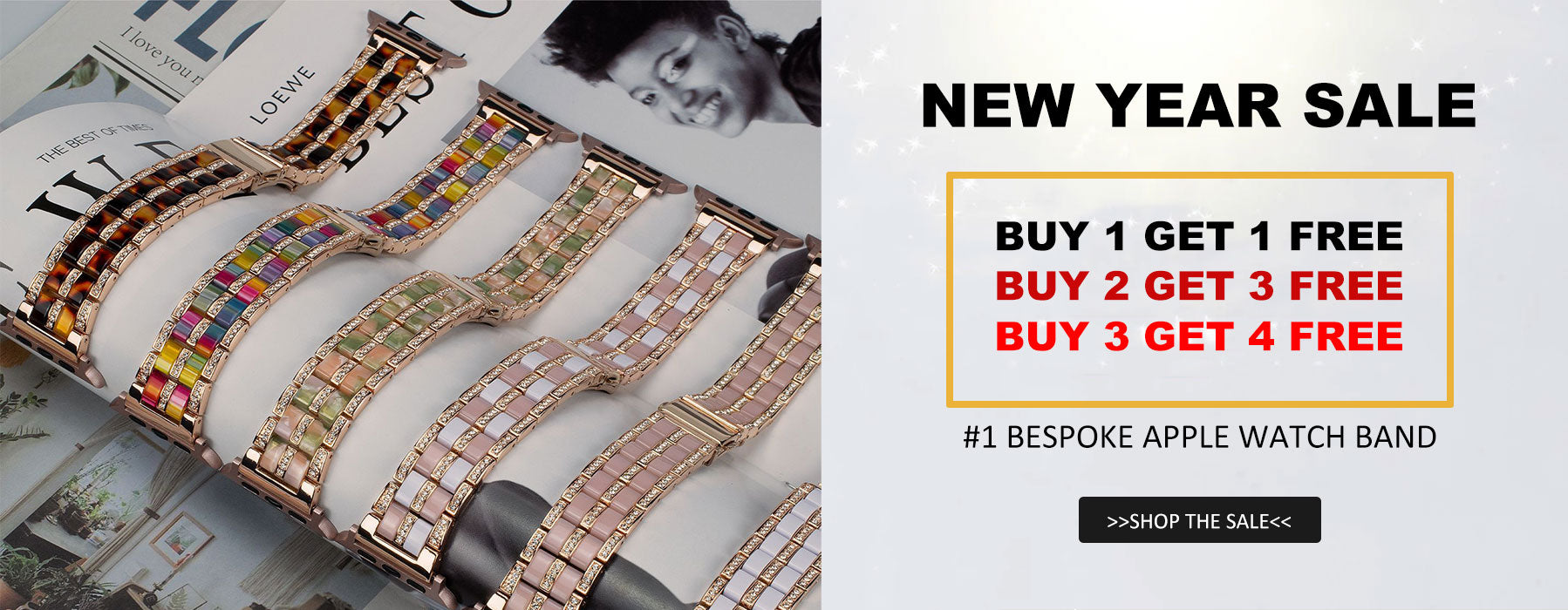 Multiple Apple Watch band deals – Buy 1 Get 1, Buy 2 Get 3, Buy 3 Get 4 at Nice Straps