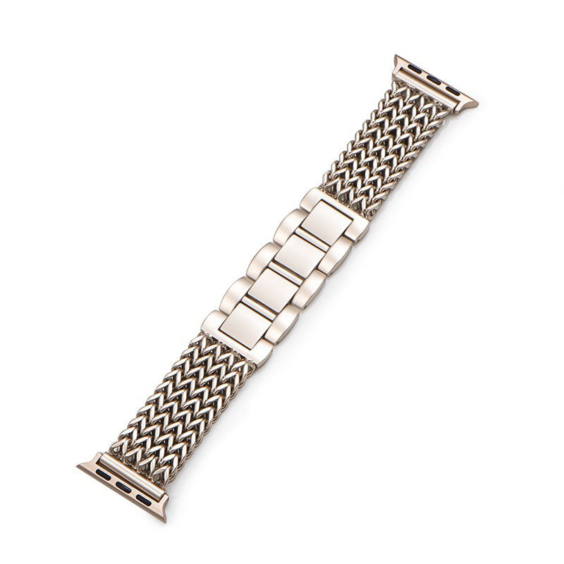Heart Weave Stainless Steel Watch Band