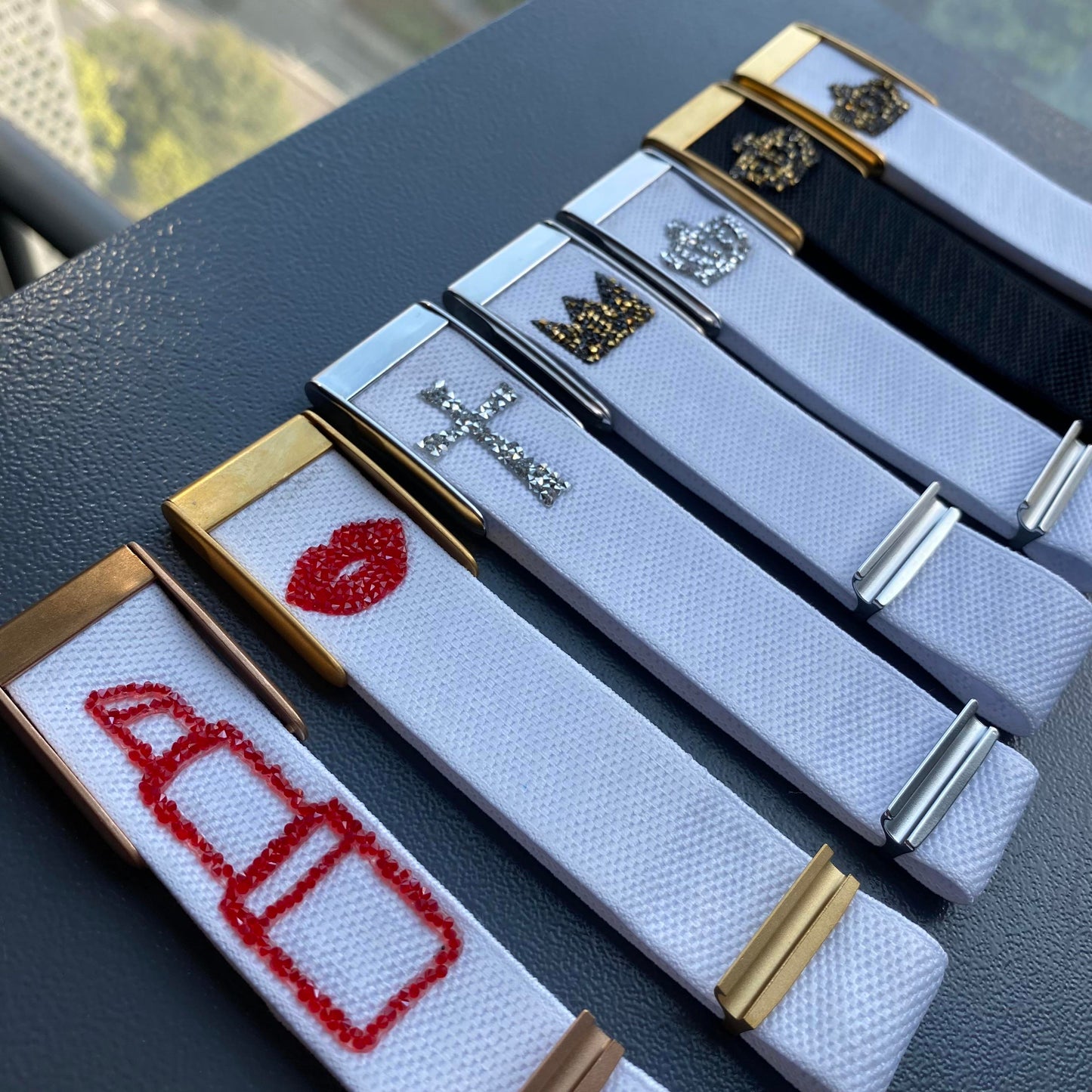 Rhinestone Pattern Nylon Strap for Whoop 5.0 MG Bands