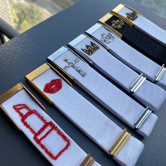 Rhinestone Pattern Nylon Strap for Whoop 5.0 MG Bands