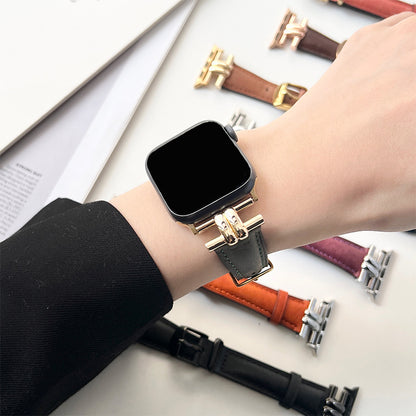 Genuine Leather Watch Band For Apple Watch Band 38 40 41 42 44 45 49 Mm For Iwatch Se Series Ultra 8 7 Wristband