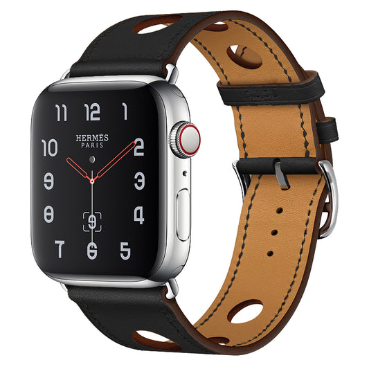 Horween Leather Watch Bands Compatible with Apple Watch Models - 1, 2, 3, 4, 5, 6, 7, 8, 9, 10, SE, Ultra & Ultra 2