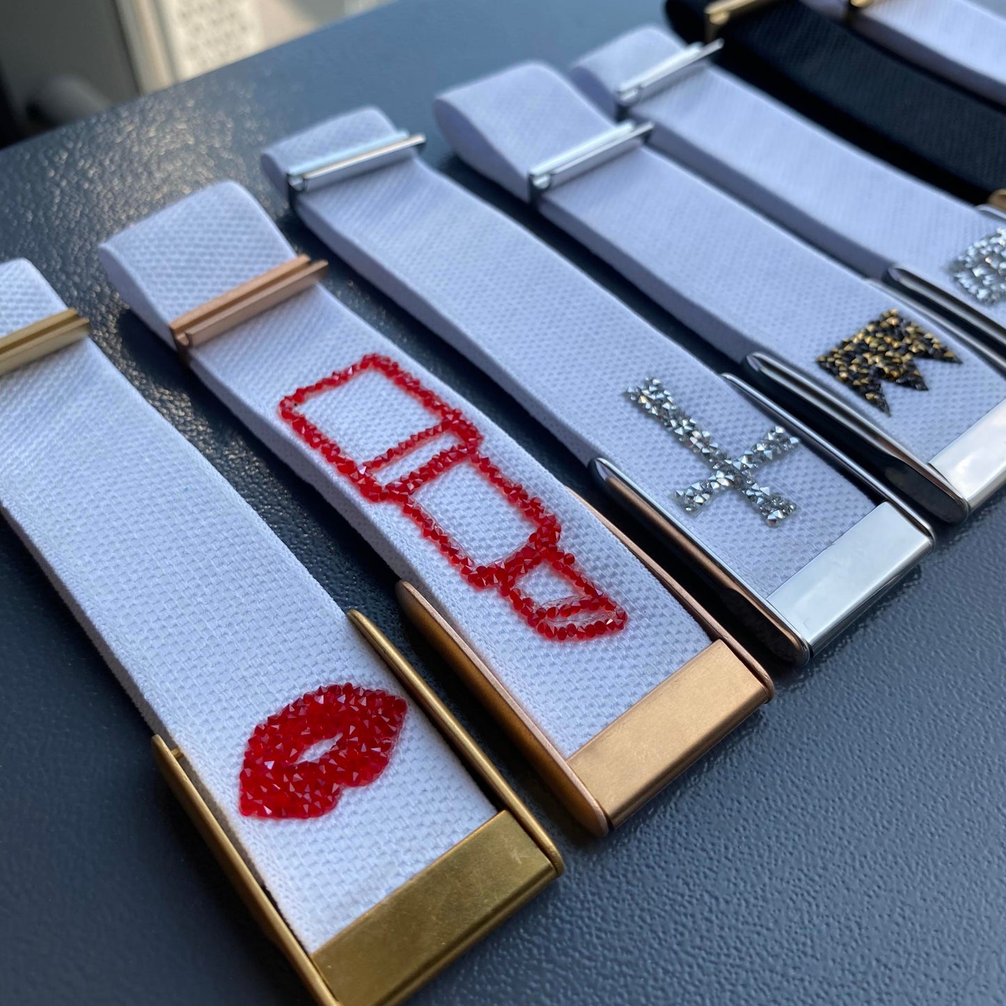 Rhinestone Pattern Nylon Strap for Whoop 5.0 MG Bands