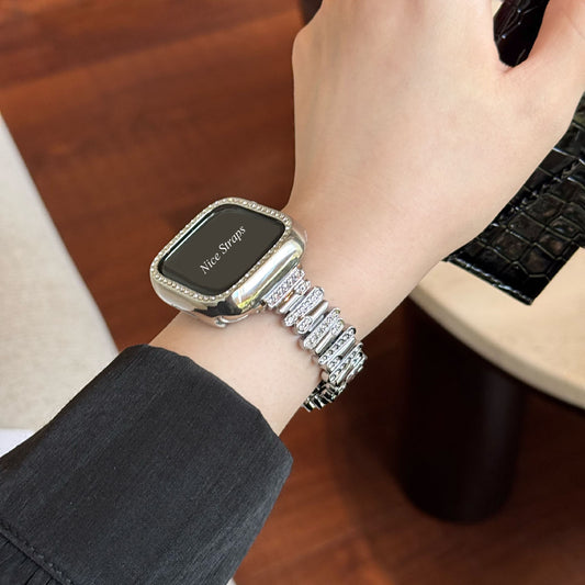 Irregular Metal Rhinestone Apple Watch Band