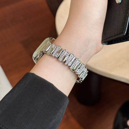 Irregular Metal Rhinestone Apple Watch Band