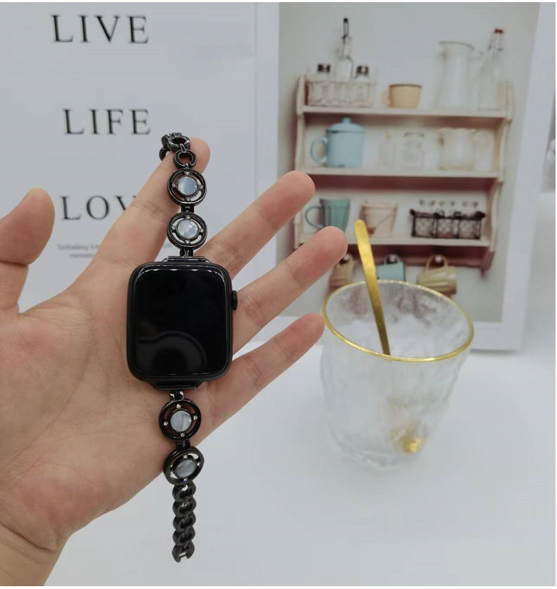Luxury Women Jewelry Metal Chain Bracelet Watch Strap