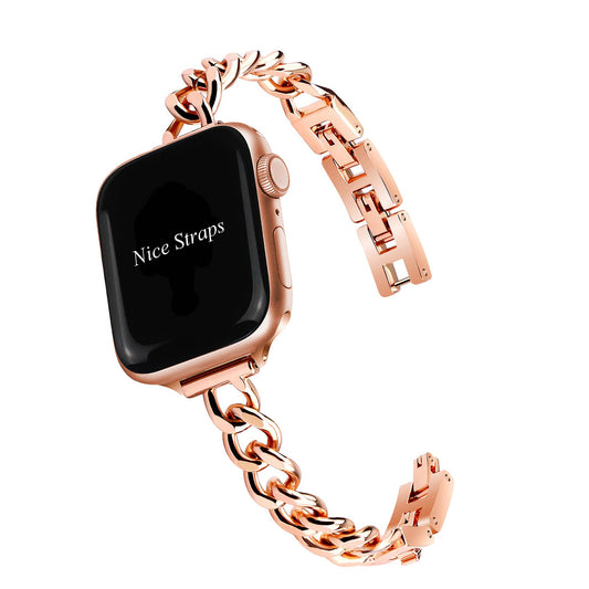 Slim Denim Chain Bracelet Watch Band