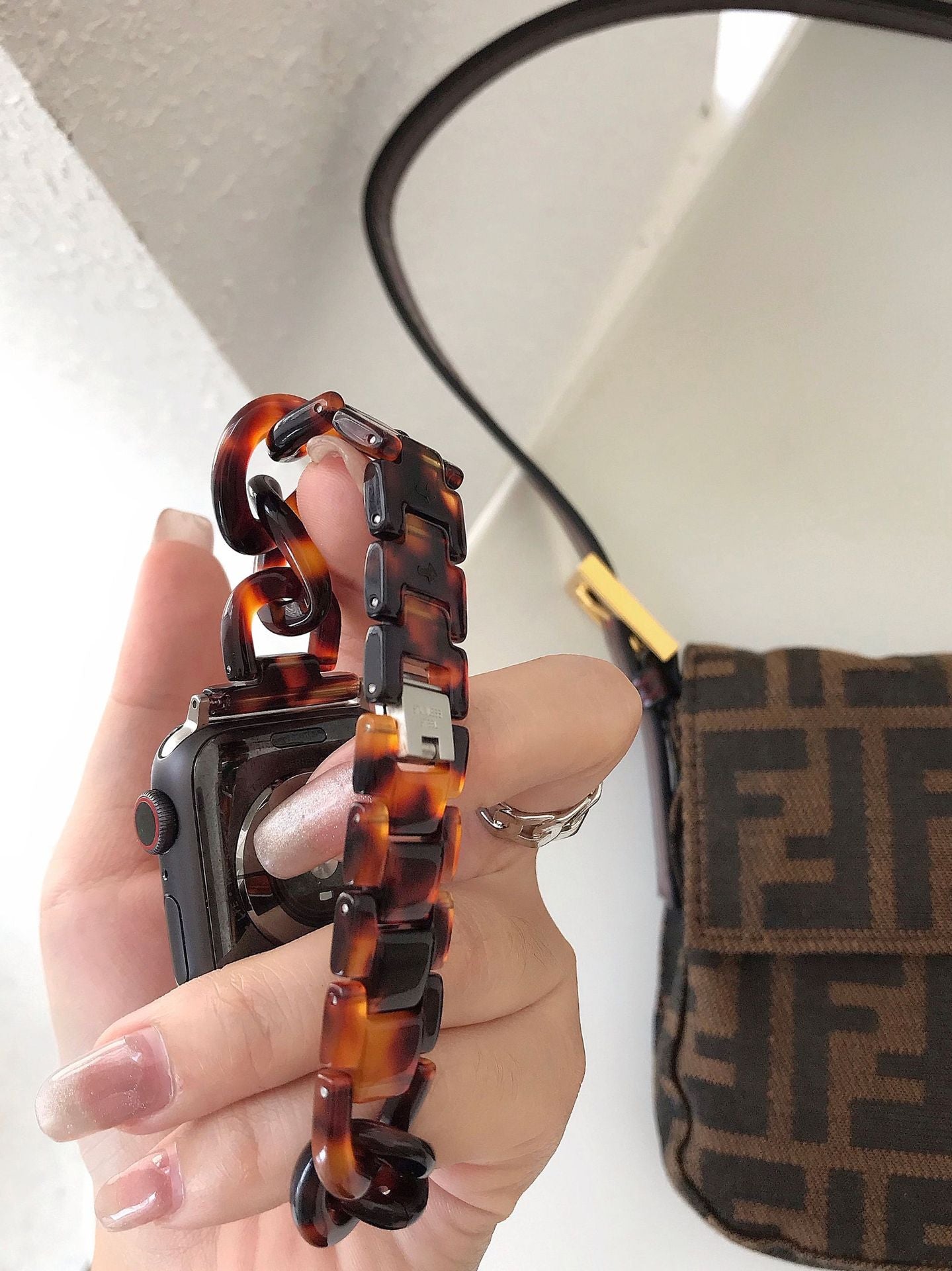 Cowboy Chain Ring Resin Apple Watch Strap