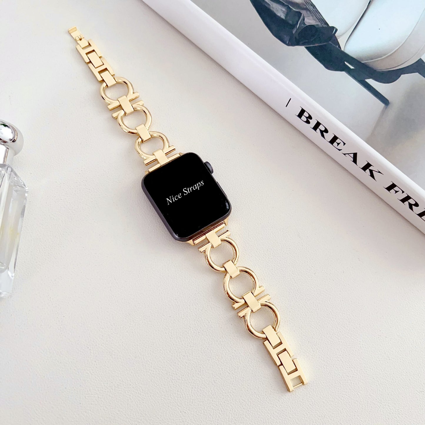 Donut Chain Metal Watch Band