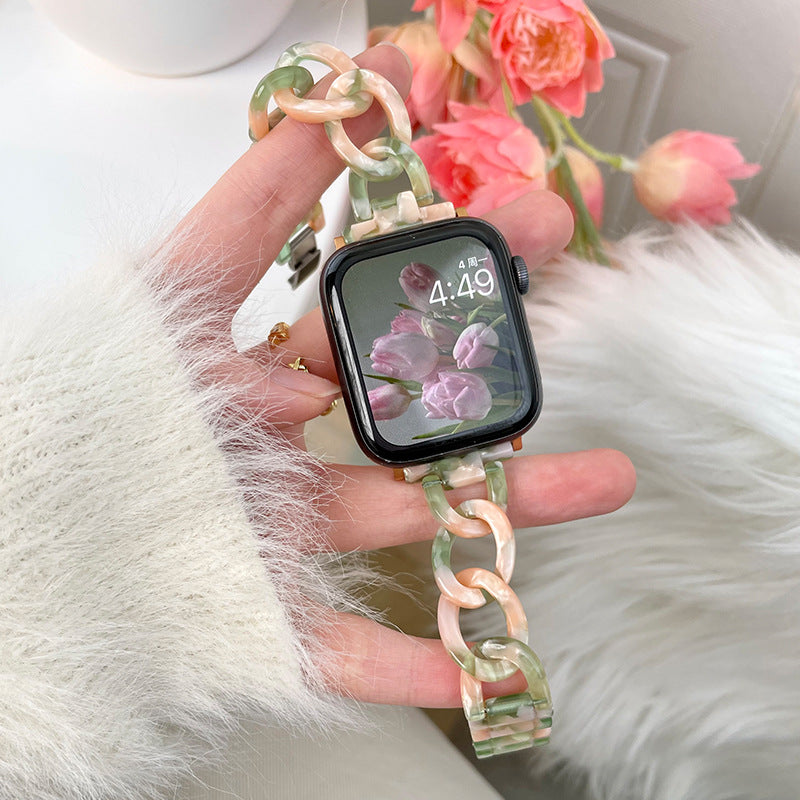 Cowboy Chain Ring Resin Apple Watch Strap