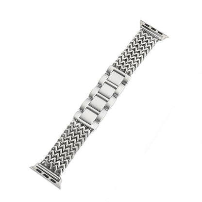 Heart Weave Stainless Steel Watch Band