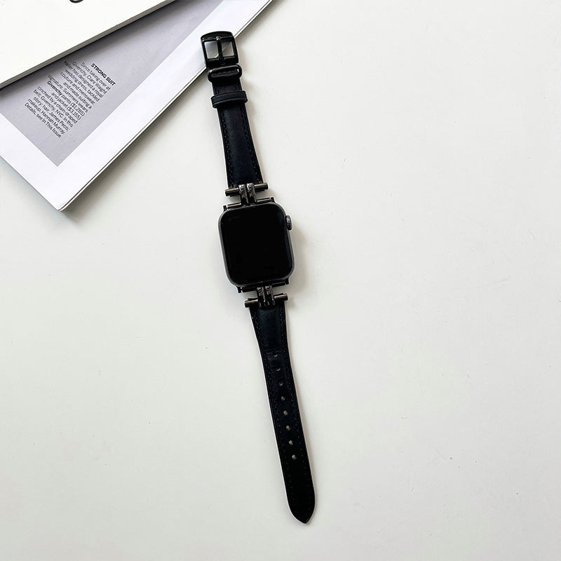 Genuine Leather Watch Band For Apple Watch Band 38 40 41 42 44 45 49 Mm For Iwatch Se Series Ultra 8 7 Wristband