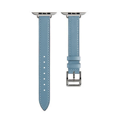 Women Slim Thin Genuine Leather Watch Strap For Apple Watch Band 38 40 41 42 44 45 Mm For Iwatch Series 7 6 5 Wristband