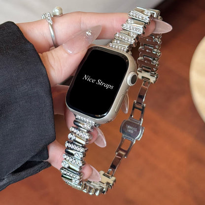 Irregular Metal Rhinestone Apple Watch Band