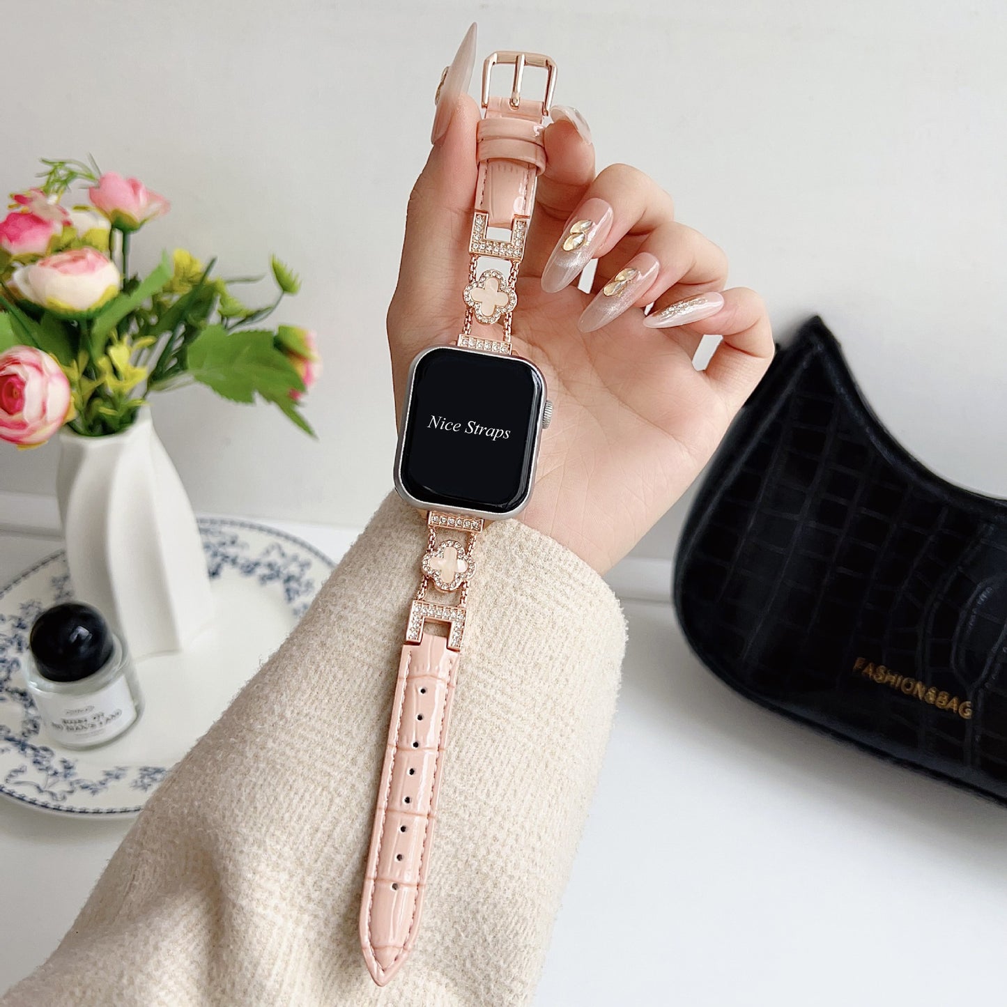 Leather Apple Watch Band Women