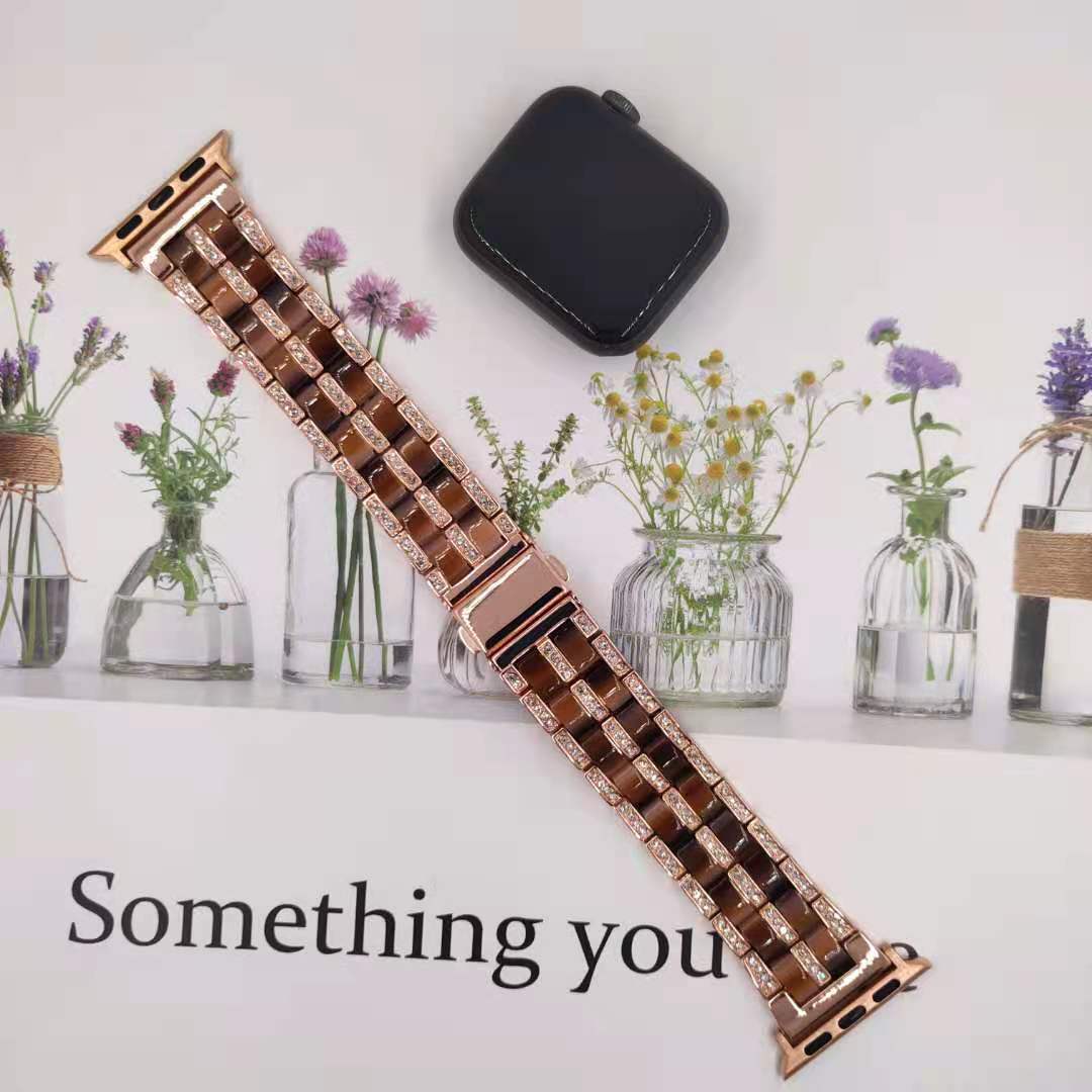 Luxury Diamond Resin Apple Watch Strap