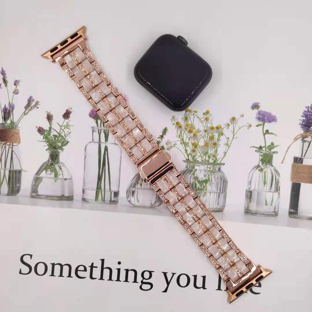 Luxury Diamond Resin Apple Watch Strap