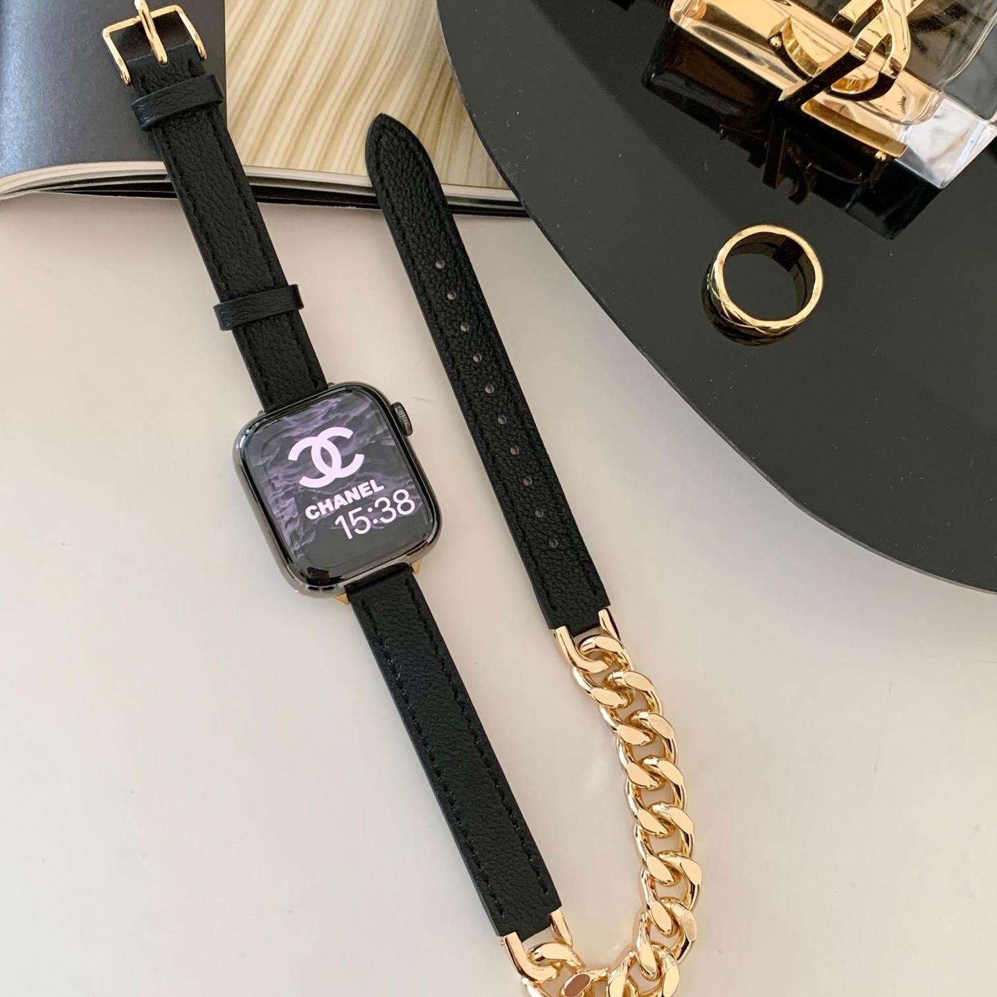 Fashion Chanel-style Metal Linked Watch Strap