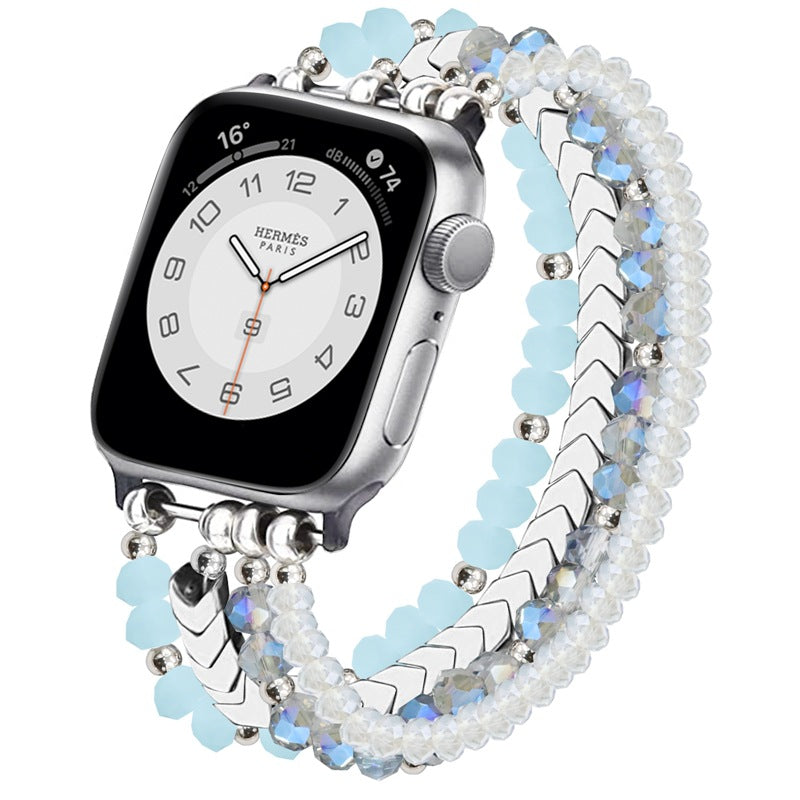 Fashion Beaded Stretch Apple Watch Strap