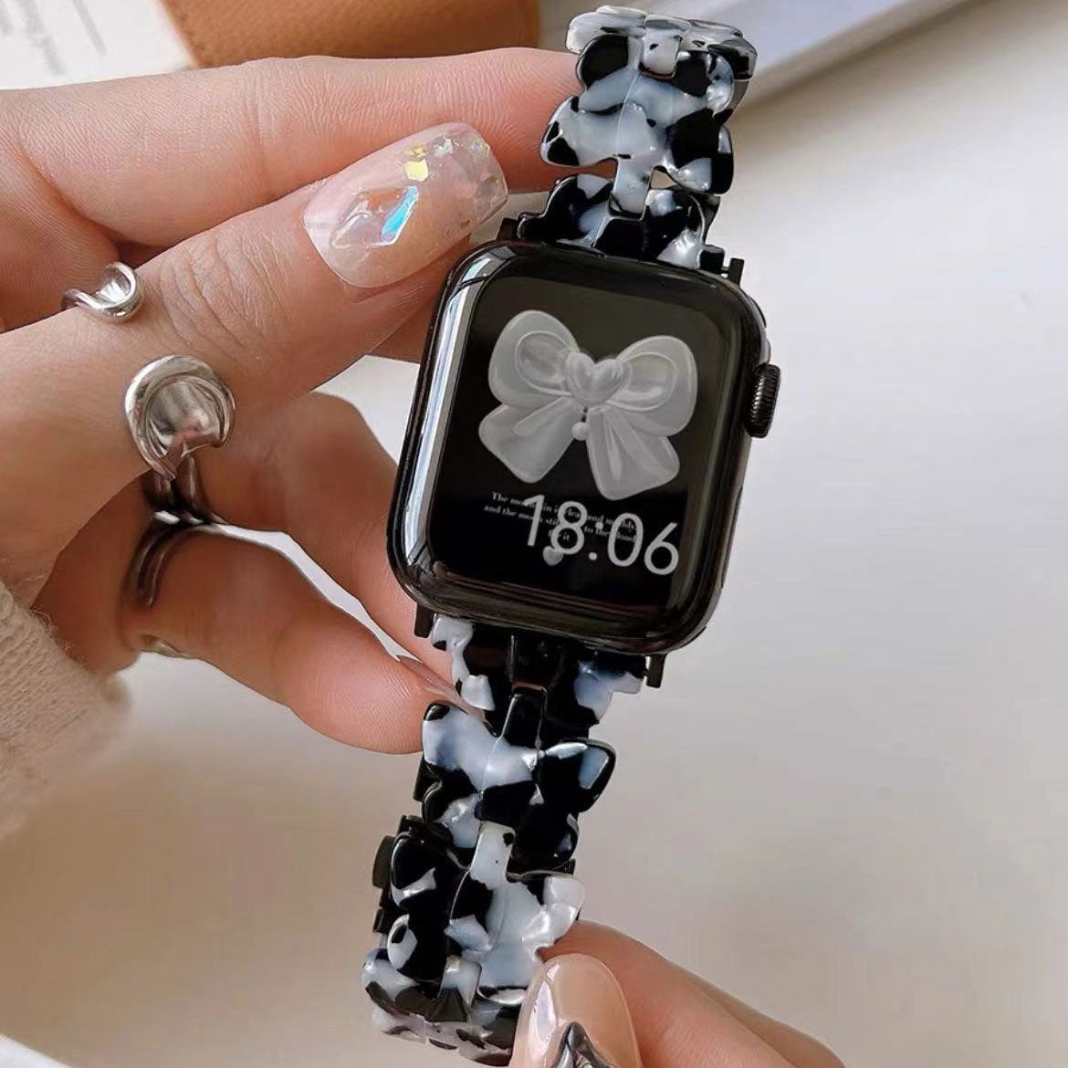 Fashion Butterfly Resin Apple Watch Strap